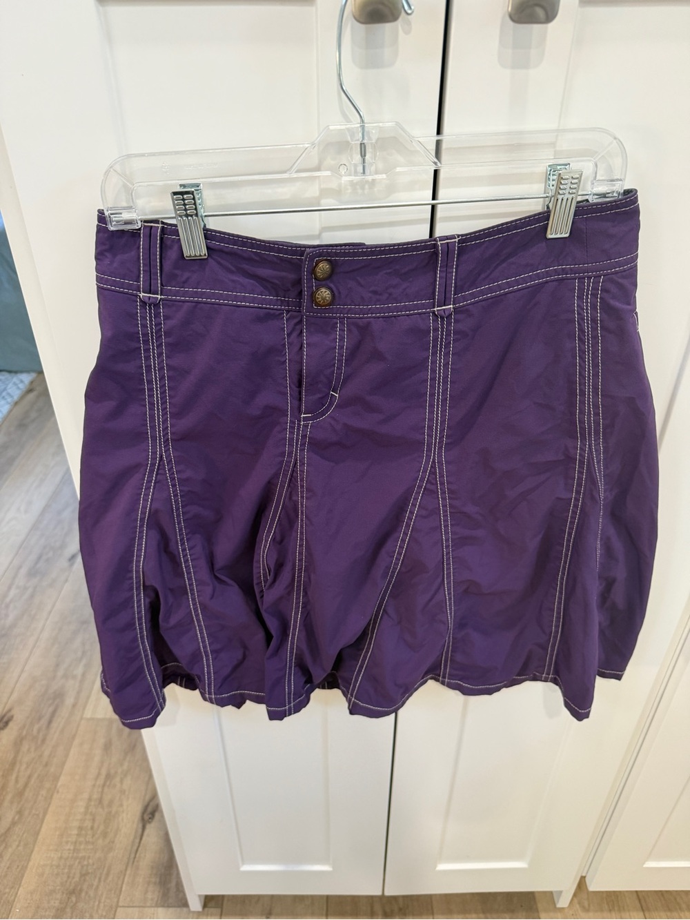 Women’s Purple Skort with Contrast Stitching